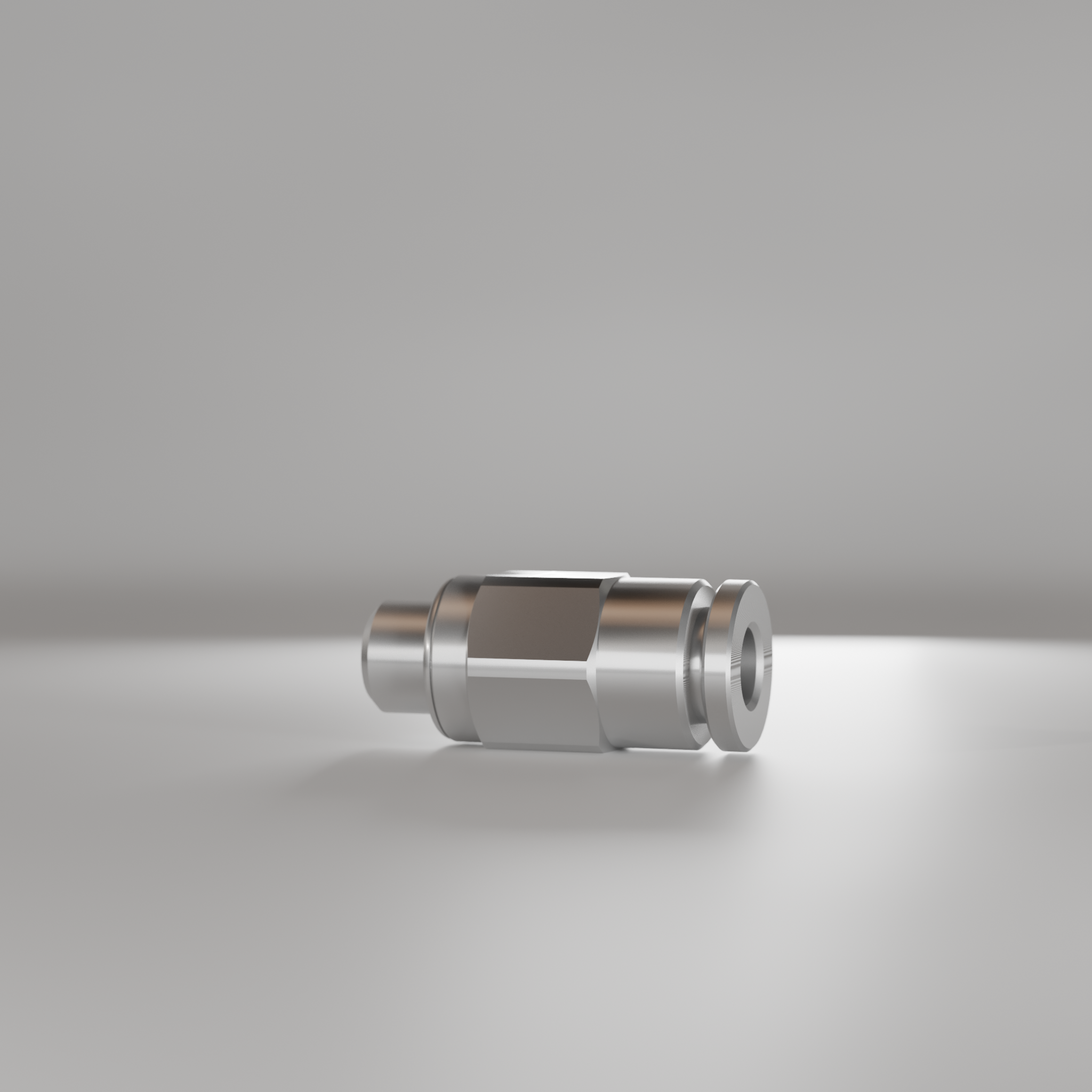 Tube connector, straight, thread M6x1