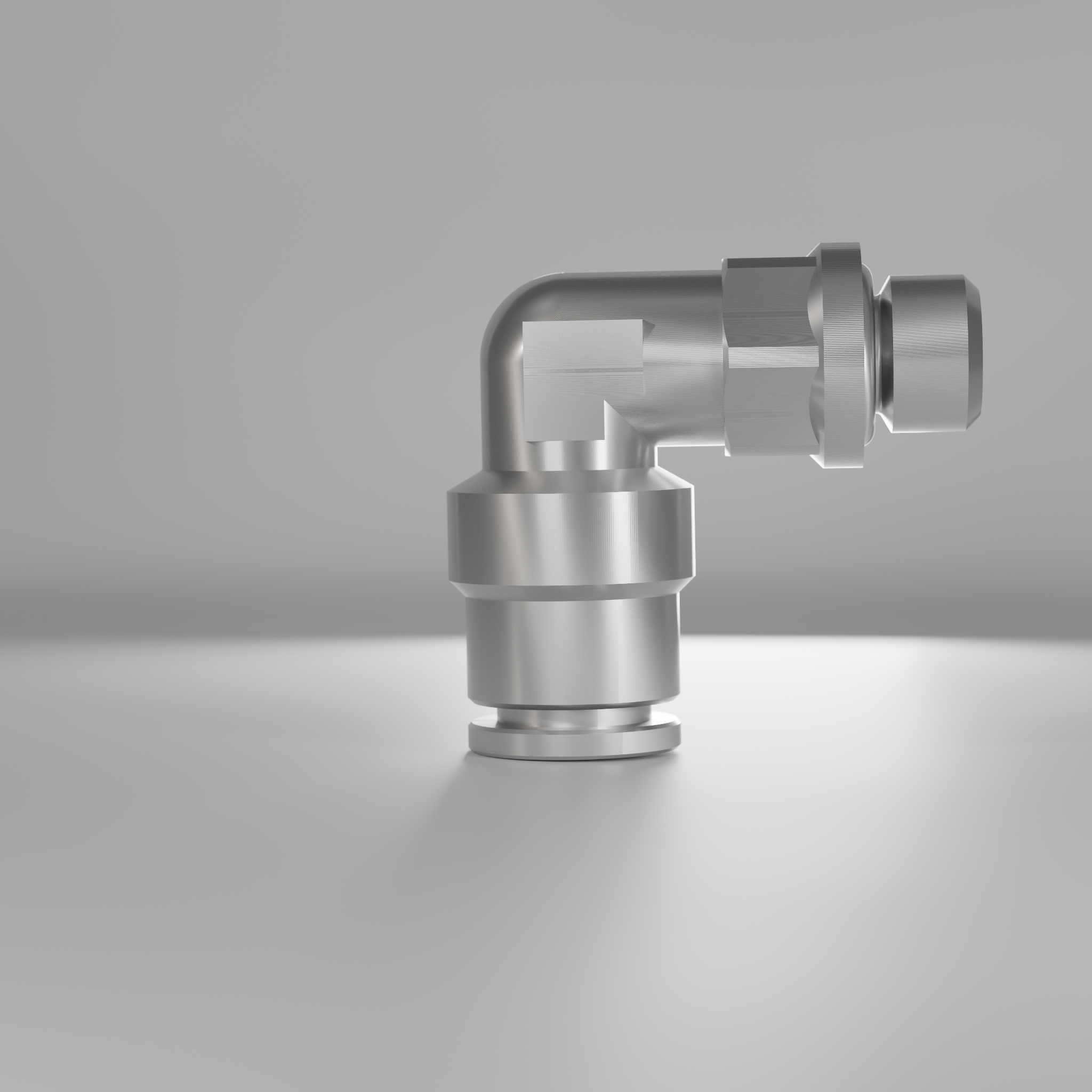 Tube connector, right-angled, thread M8x1