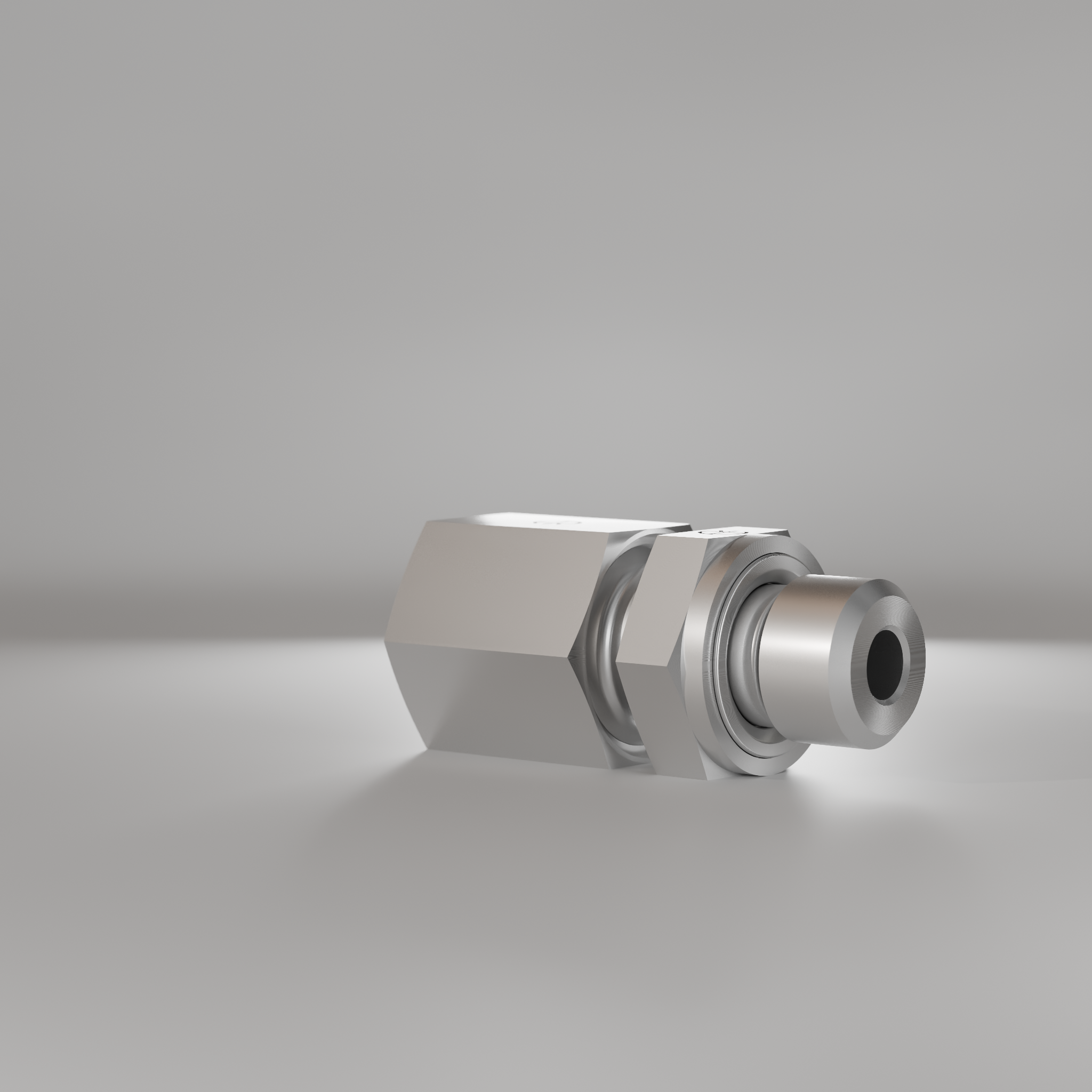 Cutting ring fitting with elastomer seal, straight, G 1/8"-6 L (M12x1.5)