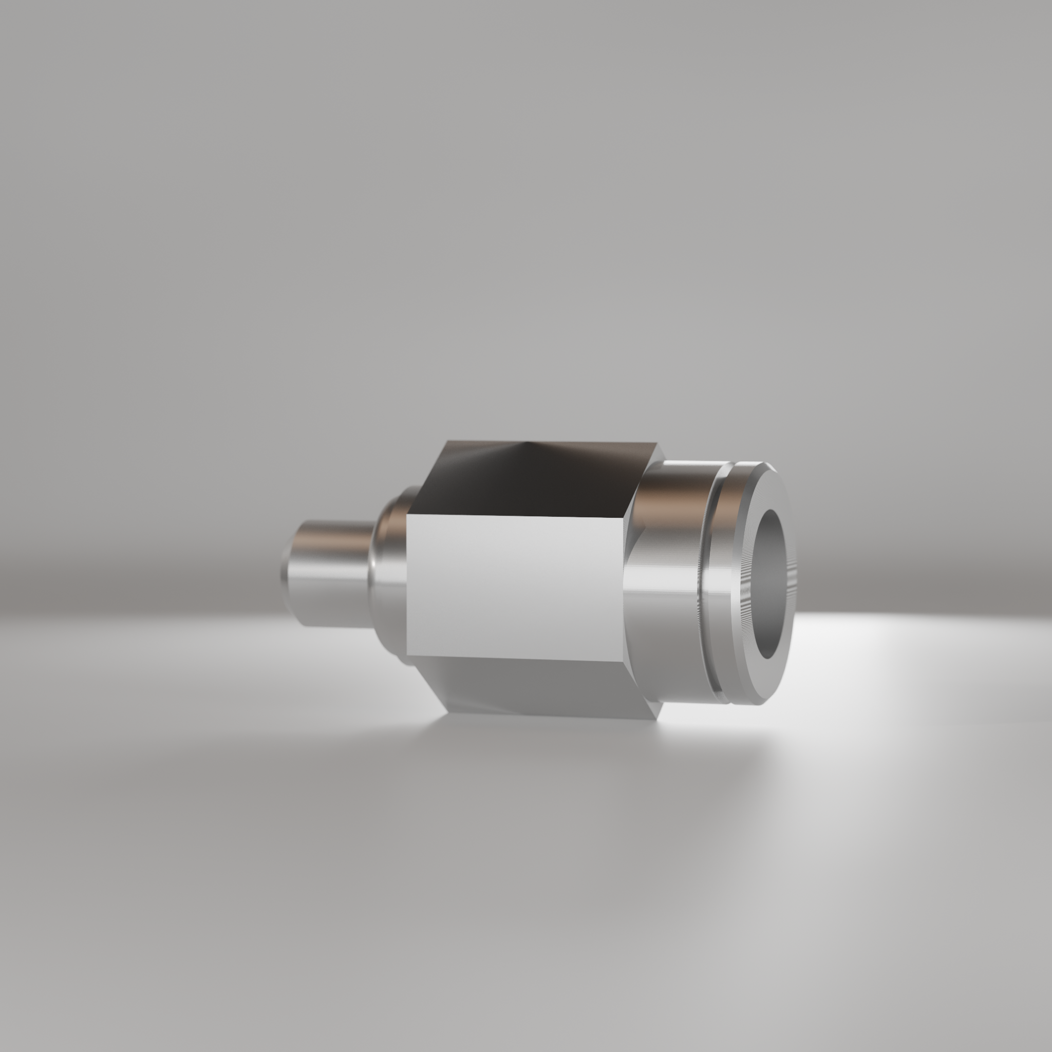 Tube connector, straight, thread g1=M6