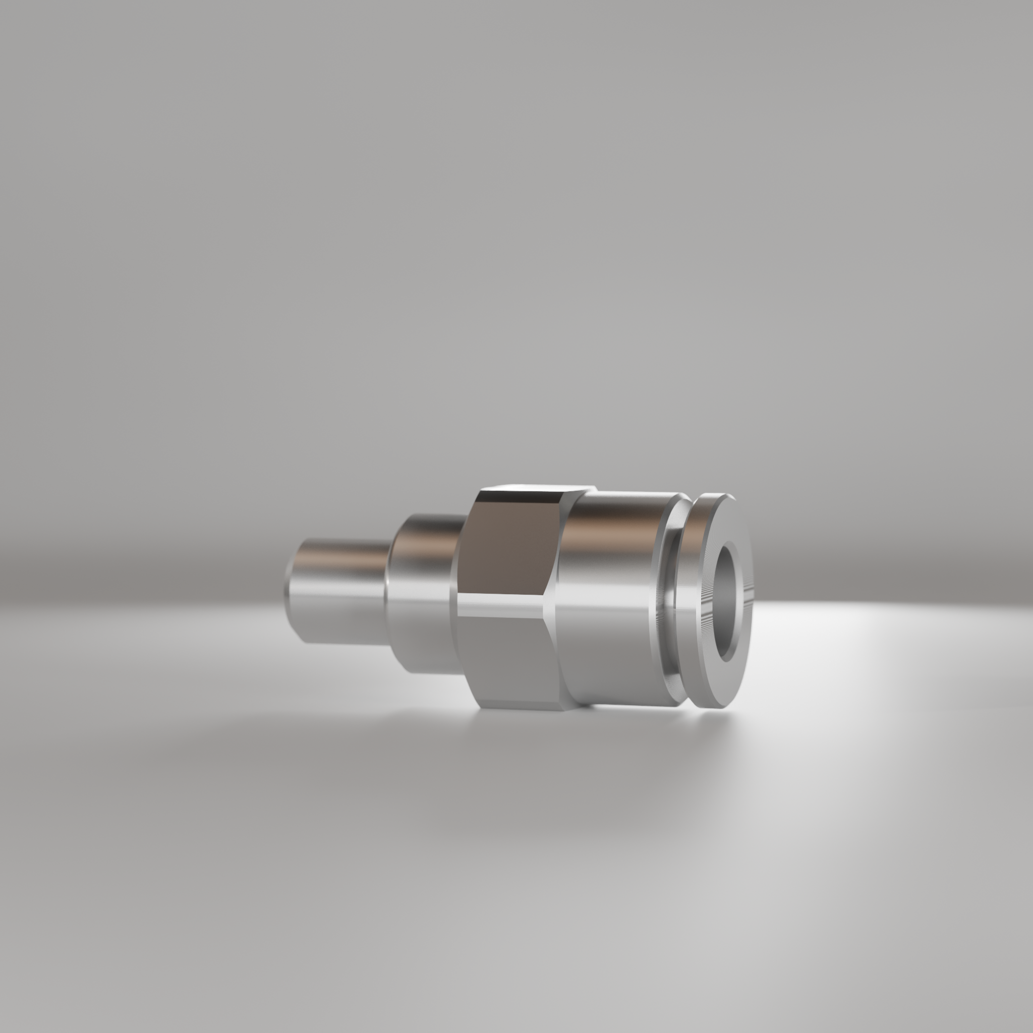 Tube connector, straight, thread M6x1