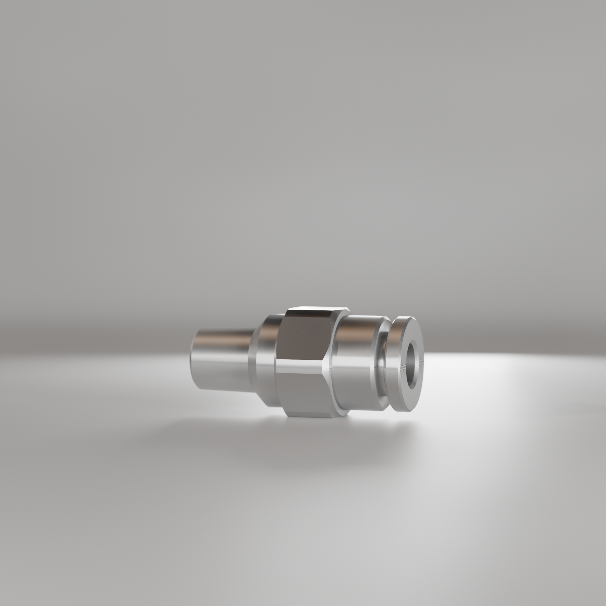 Tube connector, straight, thread M6x1