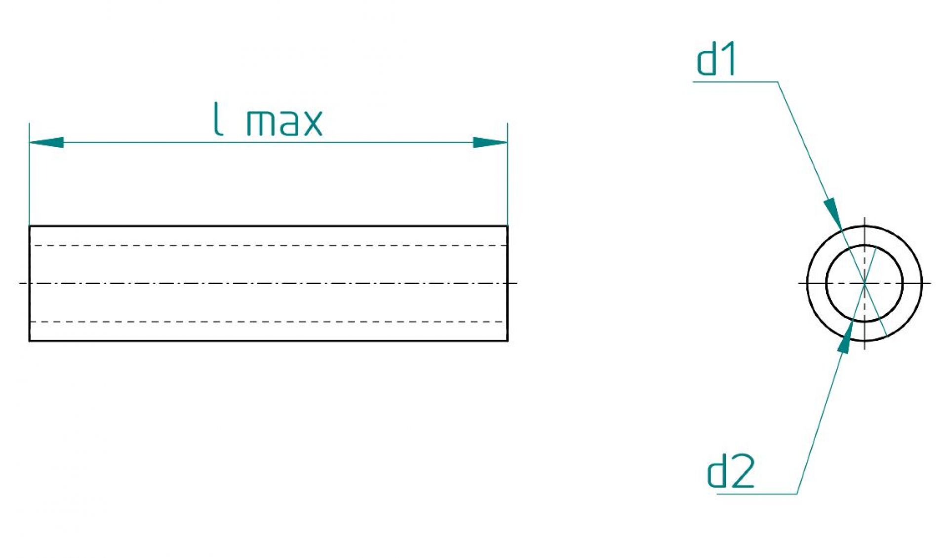 Tubes for grease Lubricant leer Length 10m Outer diameter 6